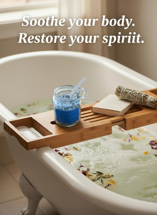 Healing & Renewal Bath Soak – Dead Sea and Epsom Salt, Oatmeal, Lavender, Chamomile, and Sage Essential Oils, Natural Botanical Bath Salts