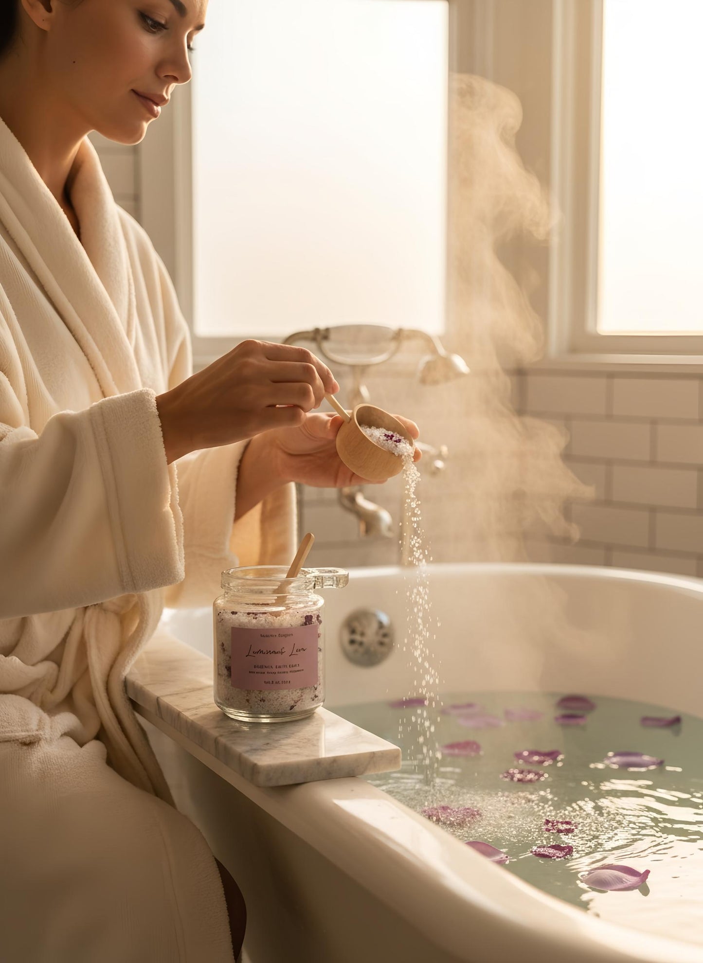 Love & Self-Care Bath Soak – Rose, Ylang Ylang & Botanical-Infused Wellness Ritual