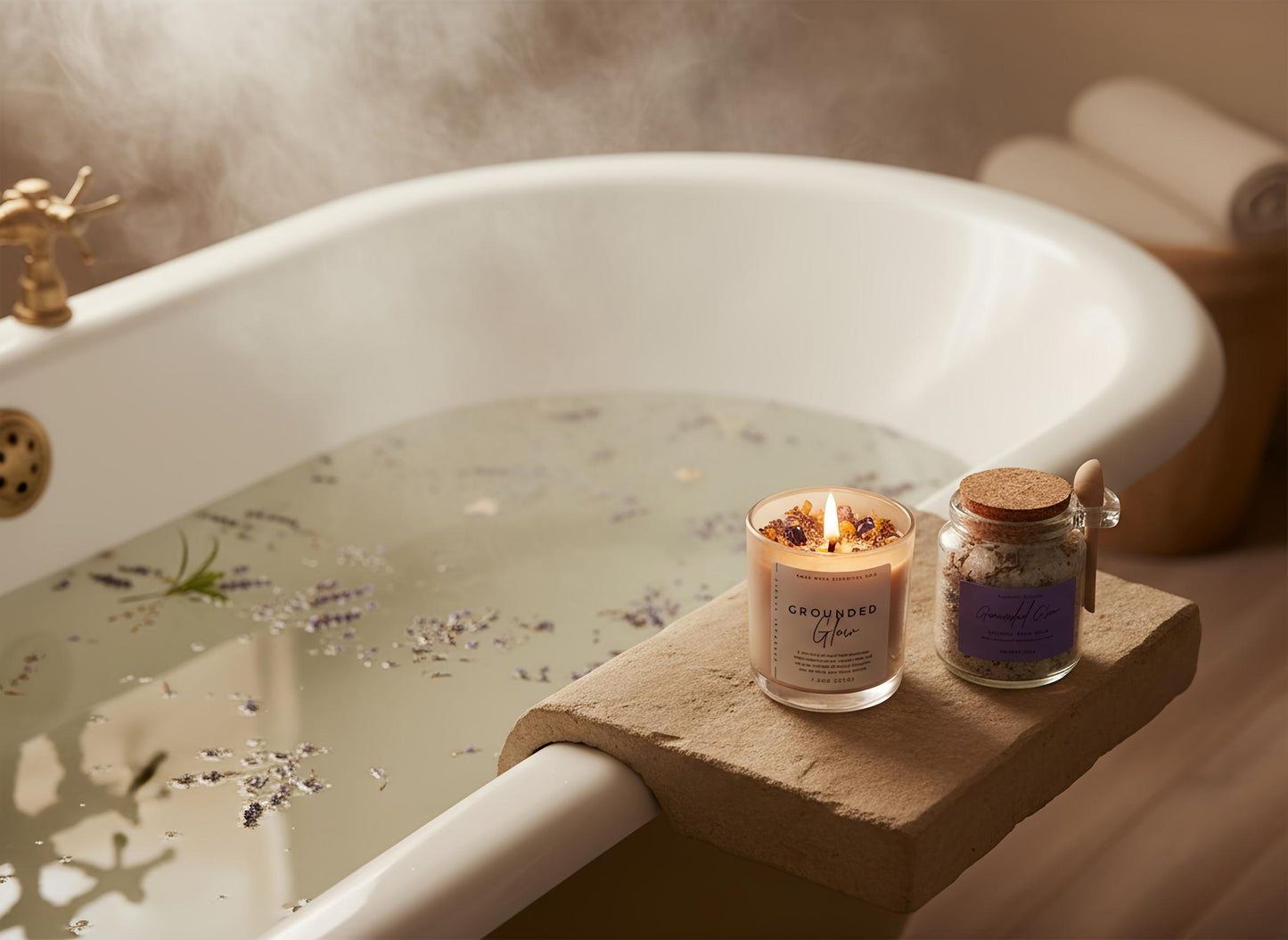 Healing & Renewal Bath Soak – Dead Sea and Epsom Salt, Oatmeal, Lavender, Chamomile, and Sage Essential Oils, Natural Botanical Bath Salts