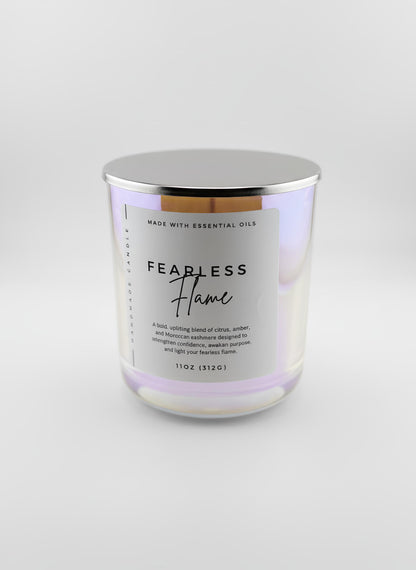 Success & Confidence Crystal Candle – Solar Plexus Chakra Candle